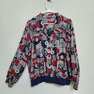 Blouson Top Womens Size XXL Long Sleeve Maximalist Casual Vintage 80s 90s UB